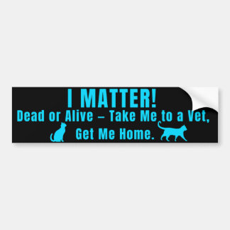 Neon Blauwe "Ik Ben Belangrijk" Bumpersticker