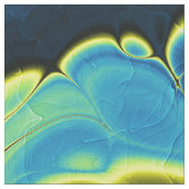 Neon Blauwe Marmeren Stroom Stof (Close Up)