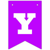 Neon Blauwe Tinten Effen Kleur | Aangepast Vlaggetjes (Tweede vlag)