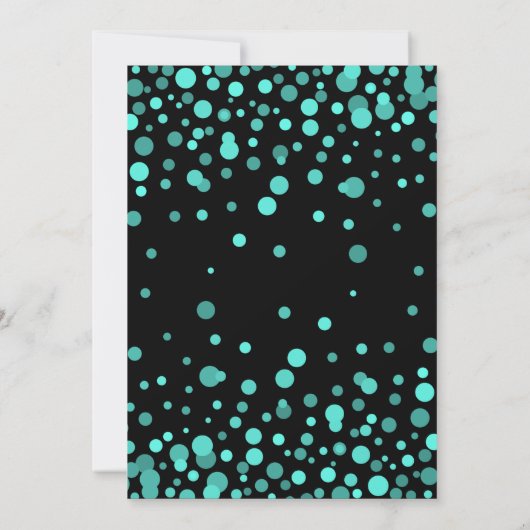 Neon Blauwgroen 60ste verjaardagsfeest Kaart (Achterkant)