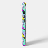 Neon bliksemschichten & sterren patroon Case-Mate iPhone case (Achterkant / Links)