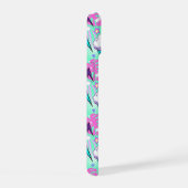 Neon bliksemschichten & sterren patroon iPhone 15 case (Rechterkant)