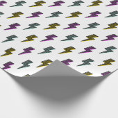  neon bliksemschichtpatroon cadeaupapier (Hoek)