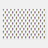 neon bliksemschichtpatroon inpakpapier vel (Voorkant 2)