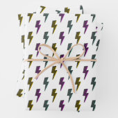  neon bliksemschichtpatroon inpakpapier vel (In situ)