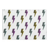 neon bliksemschichtpatroon kussensloop (Achterkant-Rechts)