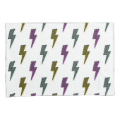 neon bliksemschichtpatroon kussensloop (Voorkant-Rechts)