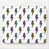 neon bliksemschichtpatroon muismat (Voorkant)