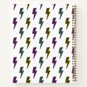 neon bliksemschichtpatroon notitieboek (Achterkant)