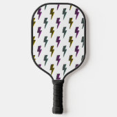  neon bliksemschichtpatroon pickleball paddle (Achterkant)