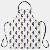 neon bliksemschichtpatroon schort (Voorkant)