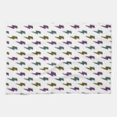  neon bliksemschichtpatroon theedoek (Horizontaal)