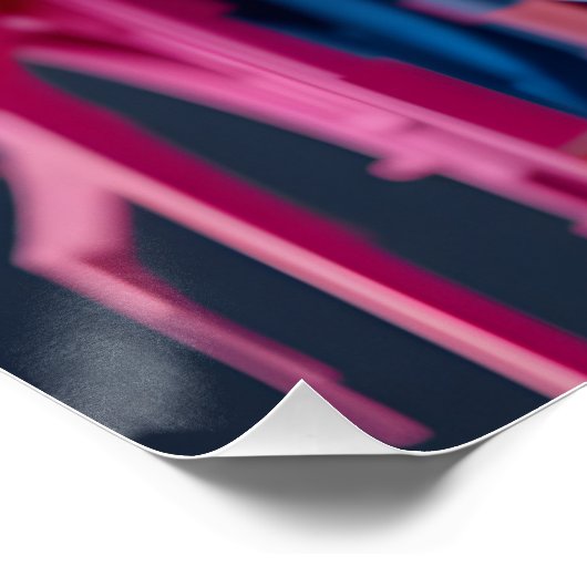 Neon Block Portrait Perfect Poster (Hoek)