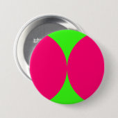 Neon Bloemblad Pop Aangepaste Knop Ronde Button 7,6 Cm (Voorkant /achterkant)