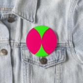 Neon Bloemblad Pop Aangepaste Knop Ronde Button 7,6 Cm (In situ)