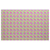 Neon Bloemblad Splash Stof (Yard (91,4 cm))