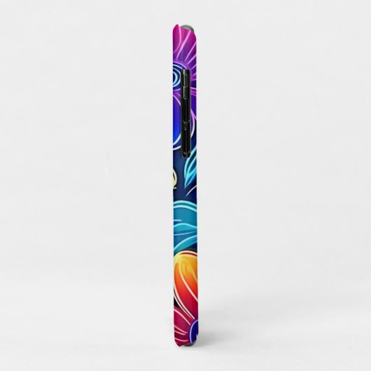 Neon bloemen bloeien helder Case-Mate iPhone case (Achterkant/links)