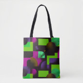 Neon Bloemritme Tote Bag (Voorkant)