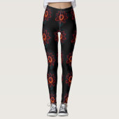 Neon Bloesem Leggings (Voorkant)