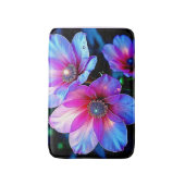 Neon Bloom Bloem Magische Gloed Ontwerp Badmat (Voorkant Verticaal)
