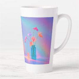 Neon Bloom Latte Mok
