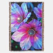 Neon Bloom Magic Glow Design Deken (Voorkant Verticaal)