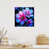Neon Bloom Magic Glow Design Poster (Keuken)