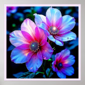 Neon Bloom Magic Glow Design Poster (Voorkant)