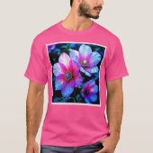 Neon Bloom Magic Glow Design T-shirt (Voorkant)