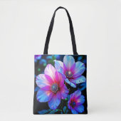 Neon Bloom Magic Glow Design Tote Bag (Voorkant)