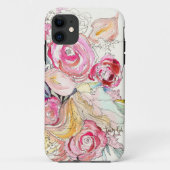 Neon Blooms iPhone Case (Achterkant)