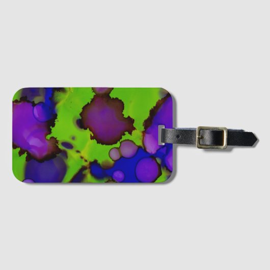 Neon Bloomstorm Bagagelabel (Voorkant (horizontaal))