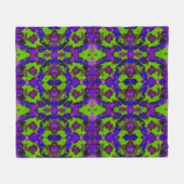 Neon Bloomstorm Fleece Deken (Voorkant (Horizontaal))