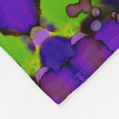 Neon Bloomstorm Fleece Deken (Hoek)