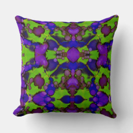 Neon Bloomstorm Kussen
