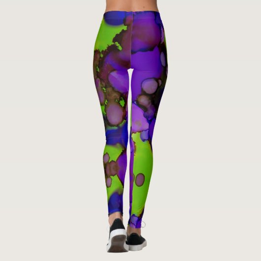 Neon Bloomstorm Leggings (Achterkant)