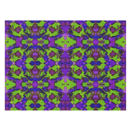 Neon Bloomstorm Tafelkleed (Voorkant (Horizontaal))