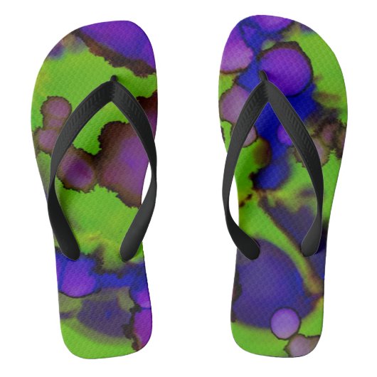 Neon Bloomstorm Teenslippers (Voetbed)