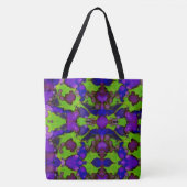 Neon Bloomstorm Tote Bag (Voorkant)