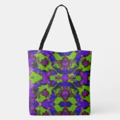 Neon Bloomstorm Tote Bag (Achterkant)
