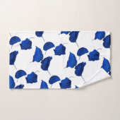Neon Blue Abriot Leaves Bad Handdoek (Handdoek)