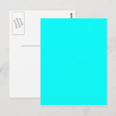 Neon Blue Blauwgroen Light Mode kleurendruk Briefkaart (Voorkant / Achterkant)