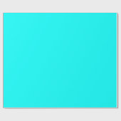 Neon Blue Blauwgroen Light Mode kleurendruk Cadeaupapier (Vlak)