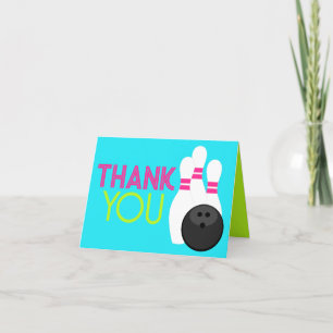 Neon Blue Bowling - Dank u kaarten
