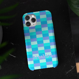 Neon Blue Color Pattern iPhone 16 Hoesje