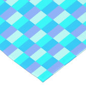 Neon Blue Color Pattern Korte Tafelloper (Hoek)