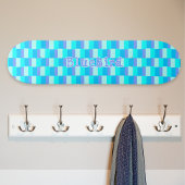 Neon Blue Color Pattern Persoonlijk Skateboard