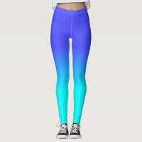 Neon Blue en Bright Neon Aqua Ombré Shade Color F