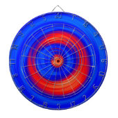 Neon Blue en Red Dartbord (Voorkant)