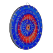Neon Blue en Red Dartbord (Voorkant Links)